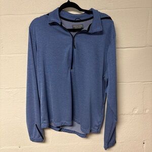 Trimark Women’s Blue Half Zip Pullover Top Size Large